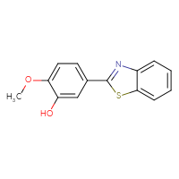 Chemical structure of 5-(1,3-benzothiazol-2-yl)-2-methoxyphenol - CSSB00000487707