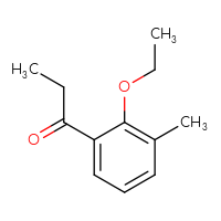 Chemical structure of 1-(2-ethoxy-3-methylphenyl)propan-1-one - CSSB00034836493