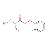Chemical structure of 2-(2-fluorophenoxy)-N-methoxy-N-methylacetamide - CSSB00000174322