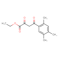 Chemical structure of ethyl 2,4-dioxo-4-(2,4,5-trimethylphenyl)butanoate - CSSB21495884387