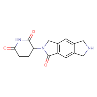 Chemical structure of 3-{1-oxo-1H,2H,3H,5H,6H,7H-pyrrolo[3,4-f]isoindol-2-yl}piperidine-2,6-dione - CSSB06741647650