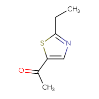 Chemical structure of 1-(2-ethyl-1,3-thiazol-5-yl)ethan-1-one - CSSB00011720683