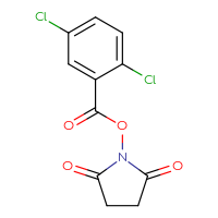 Chemical structure of 2,5-dioxopyrrolidin-1-yl 2,5-dichlorobenzoate - CSSB02172879282