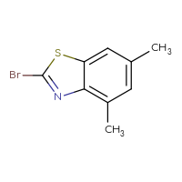 Chemical structure of 2-bromo-4,6-dimethyl-1,3-benzothiazole - CSSB00009815786