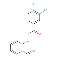 Chemical structure of 2-[2-(3,4-dichlorophenyl)-2-oxoethoxy]benzaldehyde - CSSB21332856025
