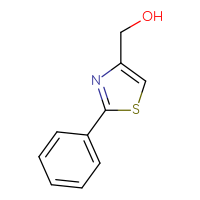 Chemical structure of (2-phenyl-1,3-thiazol-4-yl)methanol - CSSB00011219378