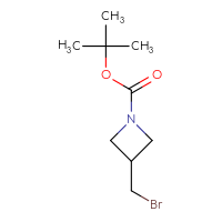 Chemical structure of tert-butyl 3-(bromomethyl)azetidine-1-carboxylate - CSSB00000708196