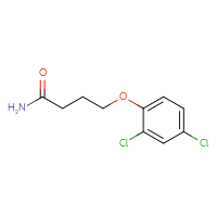 Chemical structure of 4-(2,4-dichlorophenoxy)butanamide - CSSB00040511200