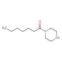 Chemical structure of 1-(piperazin-1-yl)heptan-1-one - CSSB00012017308
