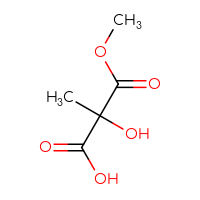 Chemical structure of 2-hydroxy-3-methoxy-2-methyl-3-oxopropanoic acid - CSSB00000138986
