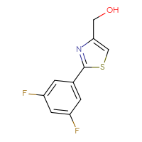 Chemical structure of [2-(3,5-difluorophenyl)-1,3-thiazol-4-yl]methanol - CSSB00012306569