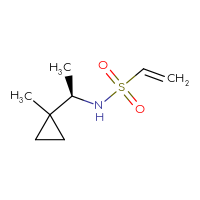 Chemical structure of N-[(1R)-1-(1-methylcyclopropyl)ethyl]ethene-1-sulfonamide - CSMB09895771202