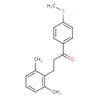 Chemical structure of 3-(2,6-dimethylphenyl)-1-[4-(methylsulfanyl)phenyl]propan-1-one - CSSB00020571498