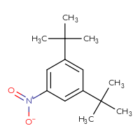 Chemical structure of 1,3-di-tert-butyl-5-nitrobenzene - CSSB00121734597