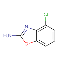 Chemical structure of 4-chloro-1,3-benzoxazol-2-amine - CSSB00009968612