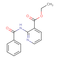 Chemical structure of ethyl 2-benzamidopyridine-3-carboxylate - CSSB00121688225