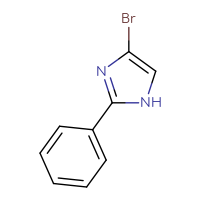 Chemical structure of 4-bromo-2-phenyl-1H-imidazole - CSSB00010210587