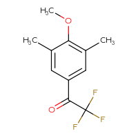 Chemical structure of 2,2,2-trifluoro-1-(4-methoxy-3,5-dimethylphenyl)ethan-1-one - CSSB00012350734