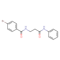 Chemical structure of 3-[(4-bromophenyl)formamido]-N-phenylpropanamide - CSSB00026305150