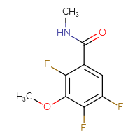 Chemical structure of 2,4,5-trifluoro-3-methoxy-N-methylbenzamide - CSSB03548246611