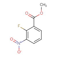 Chemical structure of methyl 2-fluoro-3-nitrobenzoate - CSSB00012001578