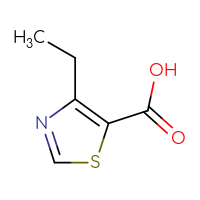 Chemical structure of 4-ethyl-1,3-thiazole-5-carboxylic acid - CSSB00000690846