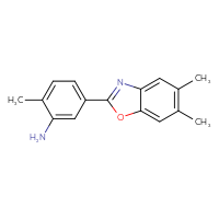 Chemical structure of 5-(5,6-dimethyl-1,3-benzoxazol-2-yl)-2-methylaniline - CSSB00020601219