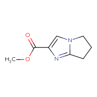 Chemical structure of methyl 5H,6H,7H-pyrrolo[1,2-a]imidazole-2-carboxylate - CSSB00015679278
