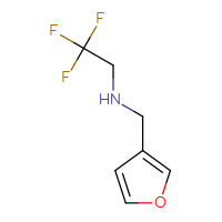 Chemical structure of [(furan-3-yl)methyl](2,2,2-trifluoroethyl)amine - CSSB00011393139
