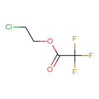 Chemical structure of 2-chloroethyl 2,2,2-trifluoroacetate - CSSB00000066329