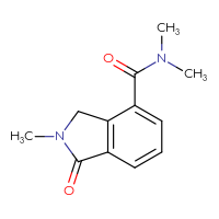 Chemical structure of N,N,2-trimethyl-1-oxo-2,3-dihydro-1H-isoindole-4-carboxamide - CSSB15027527108