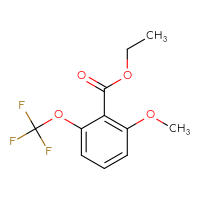 Chemical structure of ethyl 2-methoxy-6-(trifluoromethoxy)benzoate - CSSB00161165413