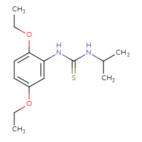 Chemical structure of 1-(2,5-diethoxyphenyl)-3-(propan-2-yl)thiourea - CSSB00104048990