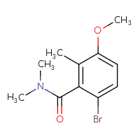 Chemical structure of 6-bromo-3-methoxy-N,N,2-trimethylbenzamide - CSSB01046928908