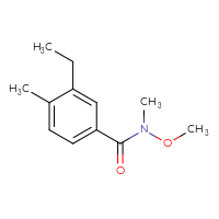 Chemical structure of 3-ethyl-N-methoxy-N,4-dimethylbenzamide - CSSB06262093003