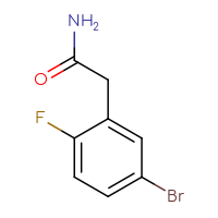 Chemical structure of 2-(5-bromo-2-fluorophenyl)acetamide - CSSB00015311715