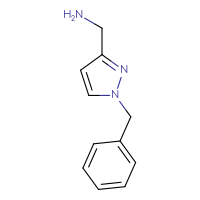 Chemical structure of 1-(1-benzyl-1H-pyrazol-3-yl)methanamine - CSSB00000729243