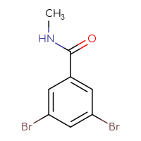 Chemical structure of 3,5-dibromo-N-methylbenzamide - CSSB00013190337