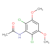 Chemical structure of N-(2,6-dichloro-3,5-dimethoxyphenyl)acetamide - CSSB00010271519