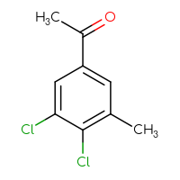 Chemical structure of 1-(3,4-dichloro-5-methylphenyl)ethan-1-one - CSSB00015536207