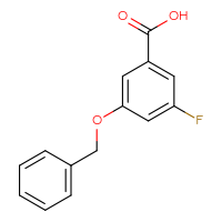 Chemical structure of 3-(benzyloxy)-5-fluorobenzoic acid - CSSB00013549176
