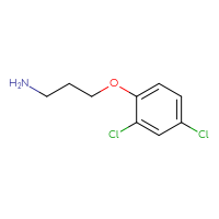 Chemical structure of 3-(2,4-dichlorophenoxy)propan-1-amine - CSSB00000747114