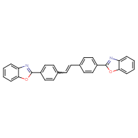 Chemical structure of 2-(4-{2-[4-(1,3-benzoxazol-2-yl)phenyl]ethenyl}phenyl)-1,3-benzoxazole - CSSB00000061568