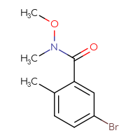 Chemical structure of 5-bromo-N-methoxy-N,2-dimethylbenzamide - CSSB00012257349