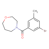 Chemical structure of 4-(3-bromo-5-methylbenzoyl)-1,4-oxazepane - CSSB00103408399