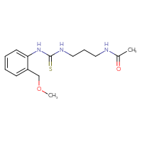 Chemical structure of N-[3-({[2-(methoxymethyl)phenyl]carbamothioyl}amino)propyl]acetamide - CSSB01039188235