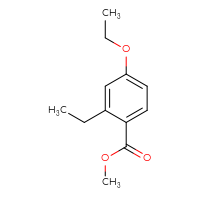 Chemical structure of methyl 4-ethoxy-2-ethylbenzoate - CSSB00041000375
