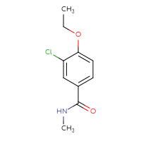 Chemical structure of 3-chloro-4-ethoxy-N-methylbenzamide - CSSB00045288172