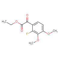 Chemical structure of ethyl 2-(2-fluoro-3,4-dimethoxyphenyl)-2-oxoacetate - CSSB00133529949