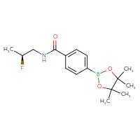 Chemical structure of N-[(2S)-2-fluoropropyl]-4-(4,4,5,5-tetramethyl-1,3,2-dioxaborolan-2-yl)benzamide - CSSB20771391570